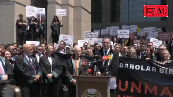 Avukatlar Çağlayan’da toplandı: Mehmet Pehlivan’ın tutukluluğuna itiraz