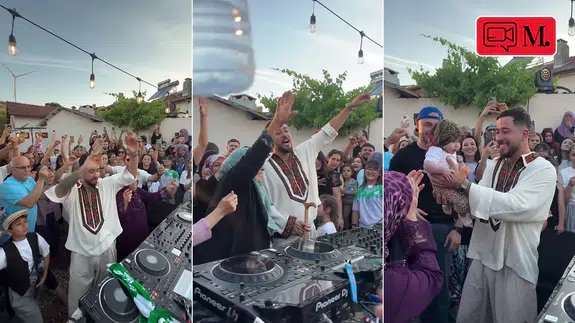 DJ Mahmut Orhan köyünde mini konser verdi: Bayramda ritme köy halkı eşlik etti
