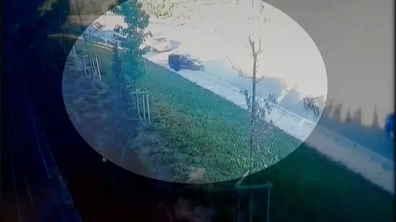 TFF çalışanının feci kazası güvenlik kameralarına yansıdı