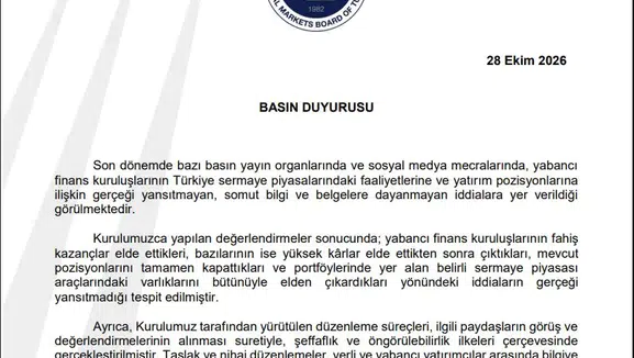 SPK'dan piyasalardaki yabancı yatırımcı iddialarına net yanıt