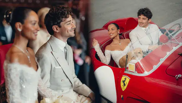 Formula 1 pilotu Charles Leclerc ve Alexandra Saint Mleux Monaco'da evlendi