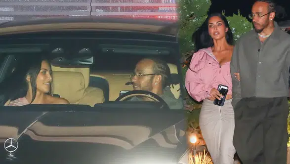 Kim Kardashian ve Lewis Hamilton romantik akşam yemeğinde görüntülendi
