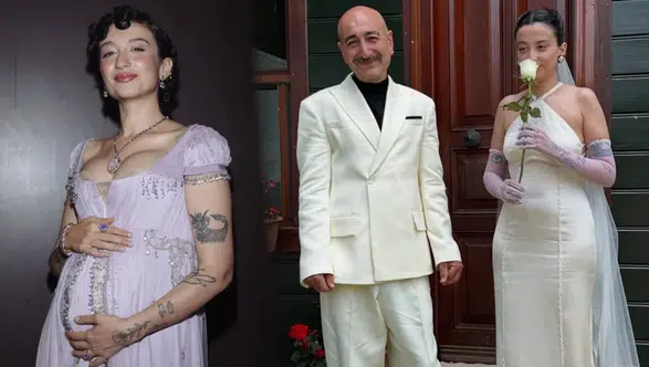 Melike Şahin anne oluyor: Hamilelik haberini sahnede duyurdu