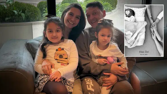 Mesut Özil ve Amine Gülşe çifti üçüncü kez kız bebek sevinci yaşadı