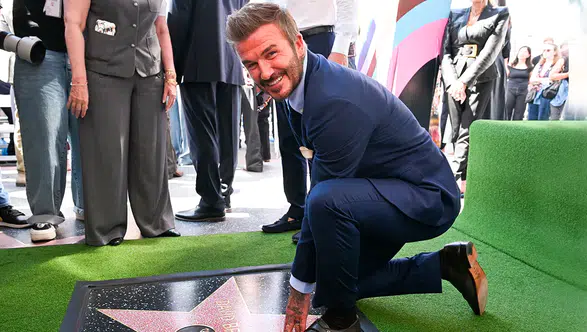 David Beckham, Hollywood Şöhretler Kaldırımı'nda yıldızına kavuştu