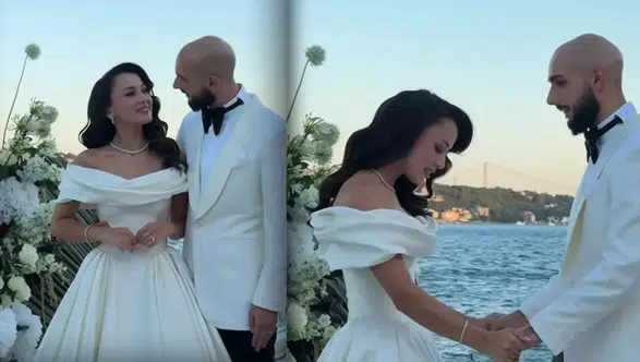 Ahmed Kutucu ile Asena Atalar Boğaz'daki yalıda görkemli düğün yaptı