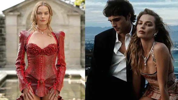 Uğultulu Tepeler tanıtımında dikkat çeken stil: Margot Robbie'yi Türk tasarımcı giydirdi