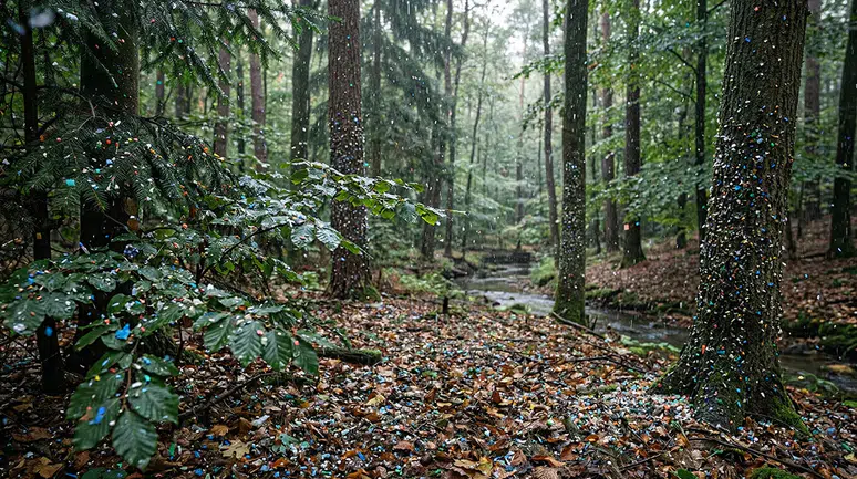 Ormanlar gökyüzünden gelen mikro plastik istilası altında
