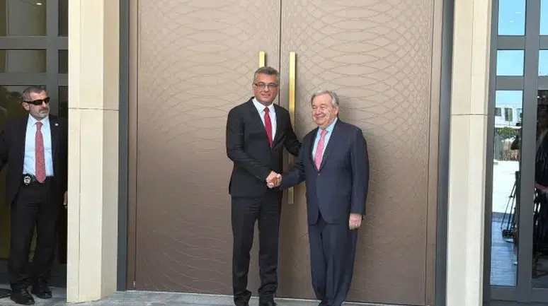 BM Genel Sekreteri Guterres, KKTC Cumhurbaşkanı Erhürman ile görüştü