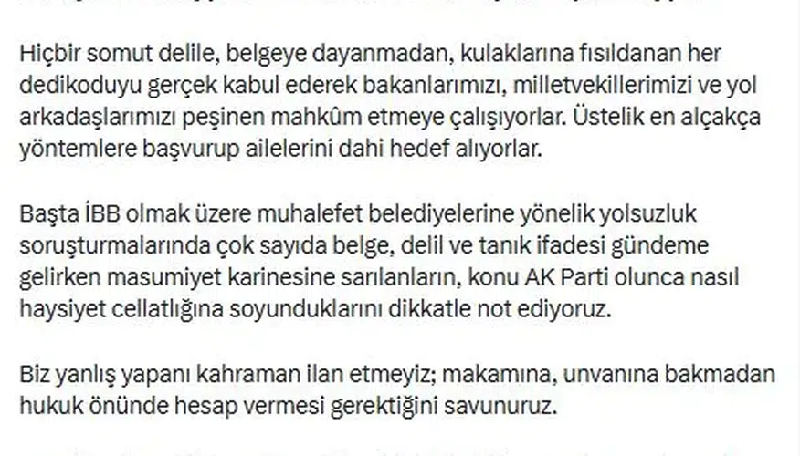 AK Parti'den muhalefete sert tepki: Siyasi yankesicilikle suçladı