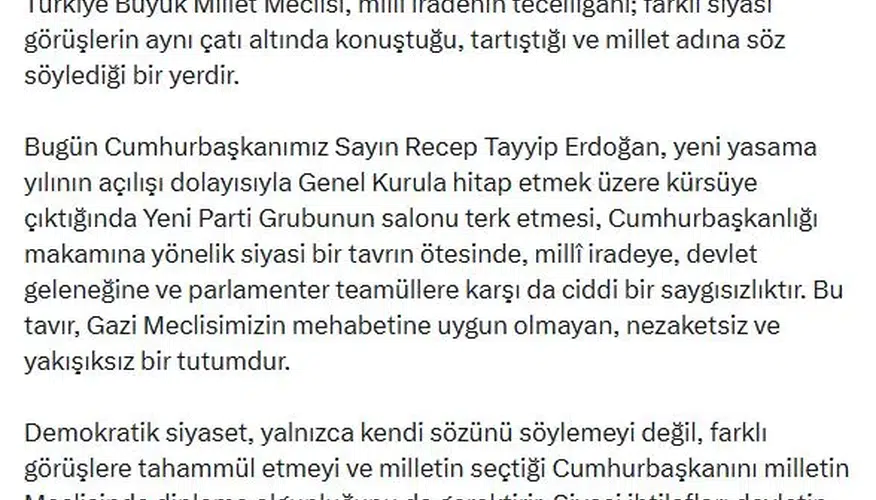 İletişim Başkanı Duran'dan Meclis'teki protestoya sert tepki: Milli iradeye saygısızlık