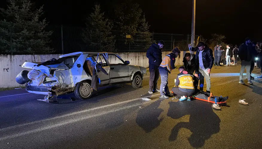 Kütahya'da gece yarısı dehşeti: Kontrolden çıkan araç takla attı