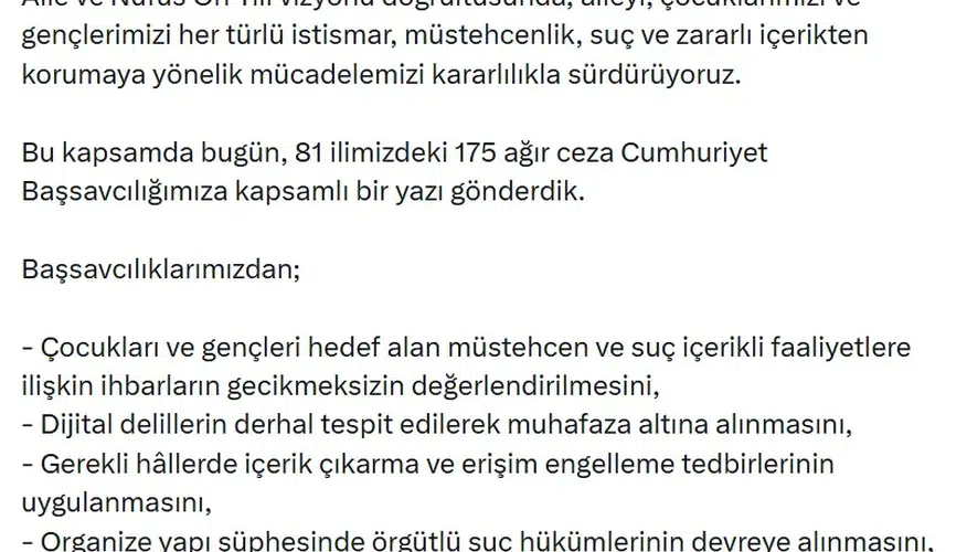 Adalet Bakanlığı'ndan dijital dünyada çocukları koruma seferberliği: 81 ile talimat gitti
