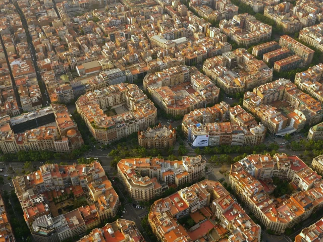 Şehirlerin muhteşem planlarının havadan görünümleri