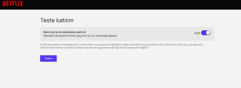 Netflix'teki gizli özellikler 7