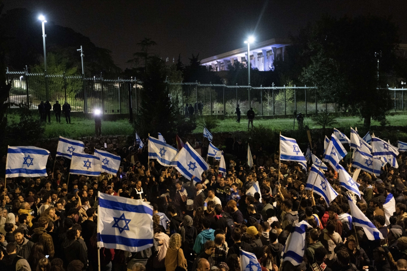 Batı Kudüs'te Netanyahu hükümetinin “yargı reformu” protesto edildi 18