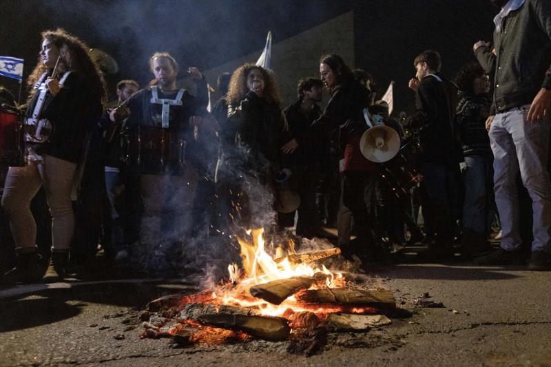 Batı Kudüs'te Netanyahu hükümetinin “yargı reformu” protesto edildi 12