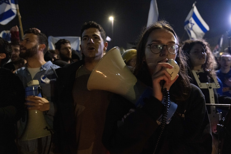 Batı Kudüs'te Netanyahu hükümetinin “yargı reformu” protesto edildi 9