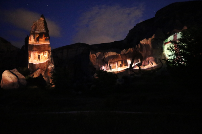 Kapadokya tarihi, 3D Mapping teknolojisi ile peribacalarına yansıtıldı 4