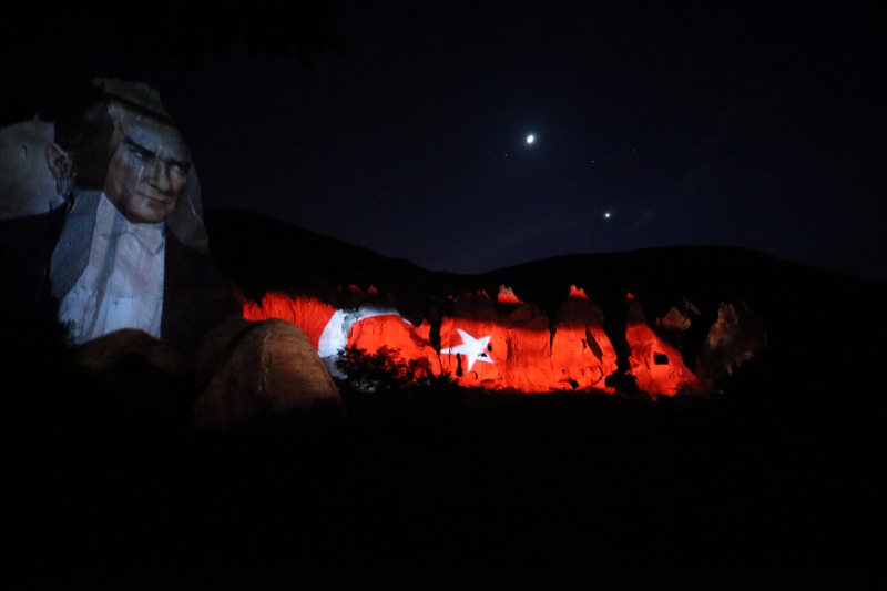 Kapadokya tarihi, 3D Mapping teknolojisi ile peribacalarına yansıtıldı 6