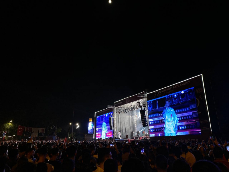 Antalya semalarında Cumhuriyet'in 100. yılı dolayısıyla 500 dronla ışık gösterisi 6