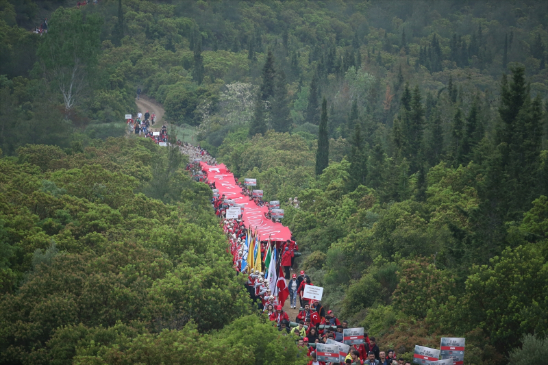Gelibolu Yarımadası'nda 57. Alay Vefa Yürüyüşü yapıldı 3