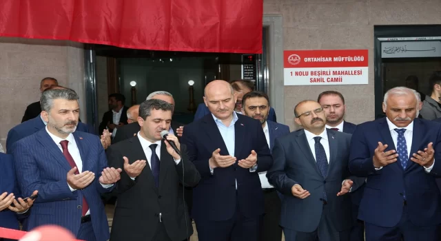 Bakan Soylu, Trabzon’da cami açılışı yaptı, Tünel Akvaryum’u ziyaret etti