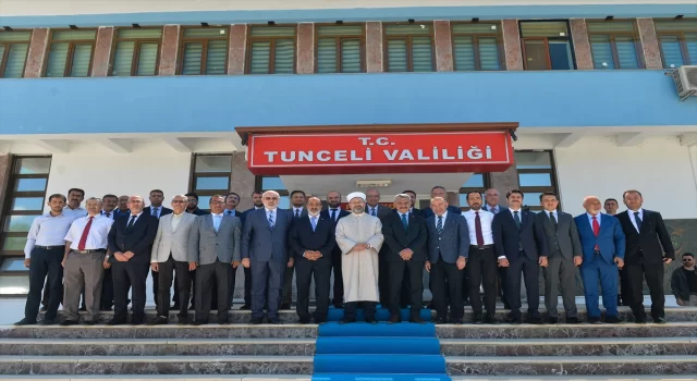 Diyanet İşleri Başkanı Prof. Dr. Ali Erbaş, Tunceli Valiliğini ziyaret etti