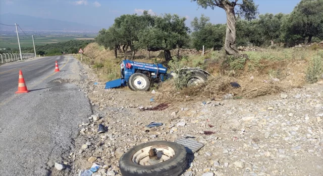 Aydın’da traktörün devrilmesi sonucu bir kişi öldü, bir kişi yaralandı