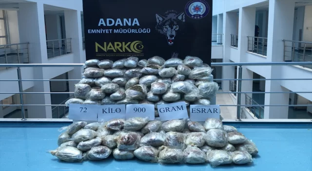 Adana’da 72 kilogram esrar ele geçirilen tırın sürücüsü tutuklandı
