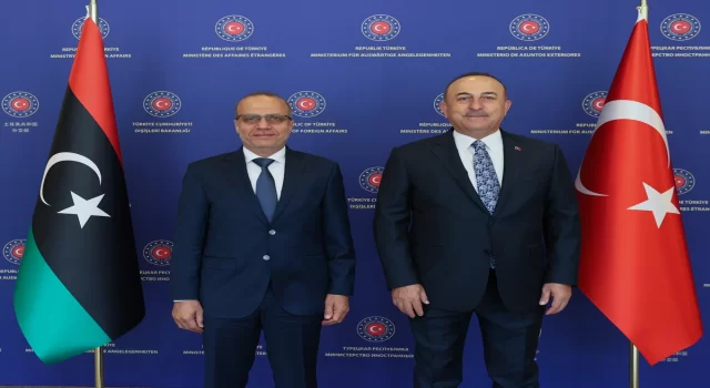 Dışişleri Bakanı Çavuşoğlu, Libya Başkanlık Konseyi Başkan Yardımcısı Lafi ile görüştü