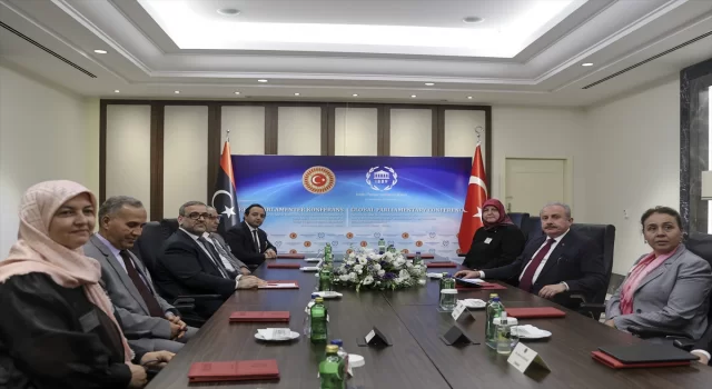 TBMM Başkanı Şentop, Libya Devlet Yüksek Konseyi Başkanı Halid elMişri ile görüştü