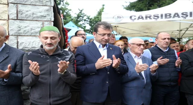 İBB Başkanı Ekrem İmamoğlu, Trabzon’da cenaze törenine katıldı