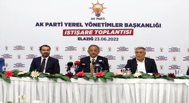AK Parti Genel Başkan Yardımcısı Mehmet Özhaseki, Elazığ’da konuştu: