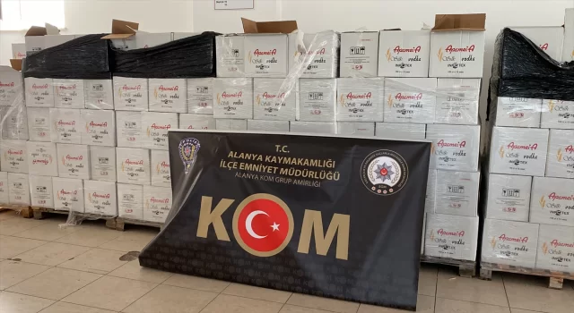 Antalya’da 5 bin 236 şişe kaçak içki ele geçirildi