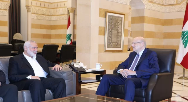 Hamas lideri Heniyye, Lübnan Başbakanı ile ”Filistinli mültecilerin” durumunu görüştü 