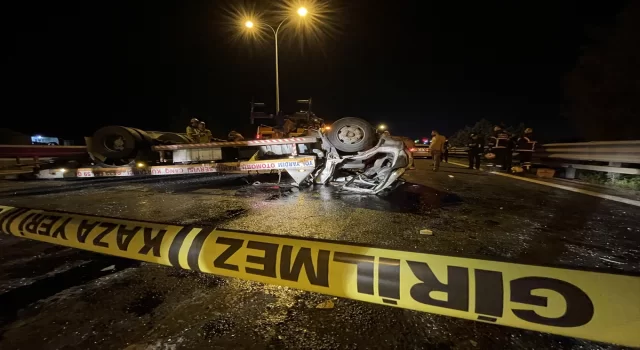 Kocaeli’de 3 çekicinin karıştığı zincirleme kazada 1 kişi öldü, 2 kişi yaralandı