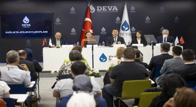 DEVA Partisi Genel Başkanı Babacan, partisinin ”Sağlıkta Atılım Eylem Planı”nı açıkladı: