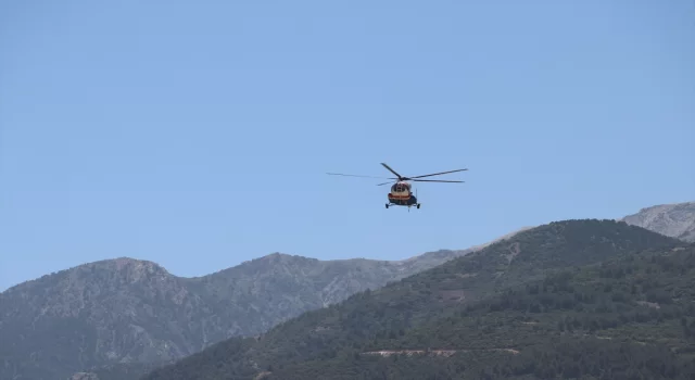 Denizli’de şehirler arası yollarda helikopter destekli trafik denetimi