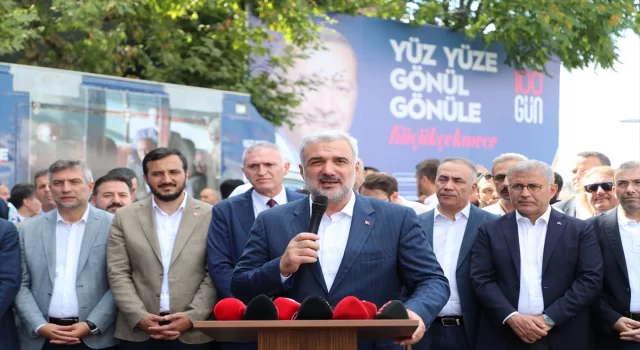 AK Parti’li ilçe belediye başkanlarından Küçükçekmece’de esnaf ziyaretleri