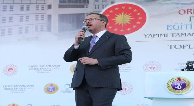Bakan Kasapoğlu, Ordu’daki toplu açılış töreninde konuştu: