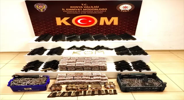 Konya’da kaçak silah imalatı ve ticareti yaptığı öne sürülen 6 şüpheli yakalandı