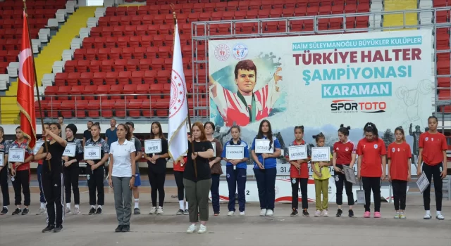 Naim Süleymanoğlu Kulüpler Türkiye Halter Şampiyonası Karaman’da başladı