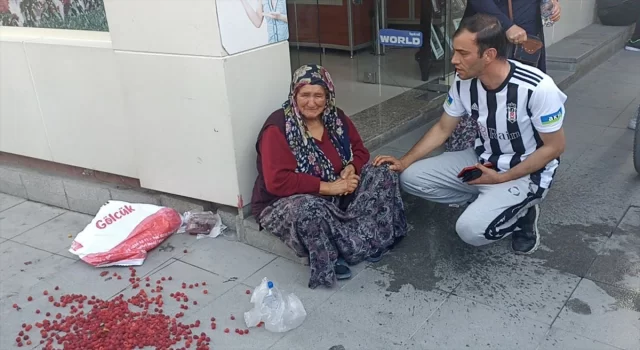 Bolu’da yaşlı kadının meyvelerine izinsiz satış yaptığı gerekçesiyle el konuldu