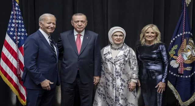 Cumhurbaşkanı Erdoğan ABD Başkanı Biden’ın liderler onuruna verdiği yemeğe katıldı