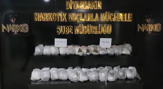 Diyarbakır’da 52 kilo 200 gram skunk ele geçirildi