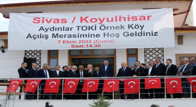 Bakan Kurum, Sivas’ta ”TOKİ Örnek Köy” açılış töreninde konuştu: