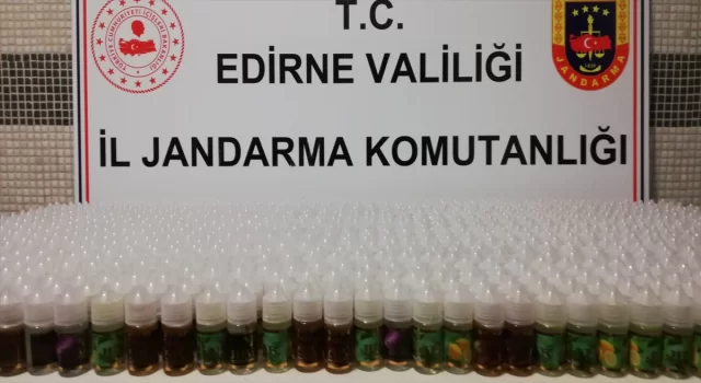 Edirne’de kargoya verilen 980 şişe elektronik sigara likidi ele geçirildi