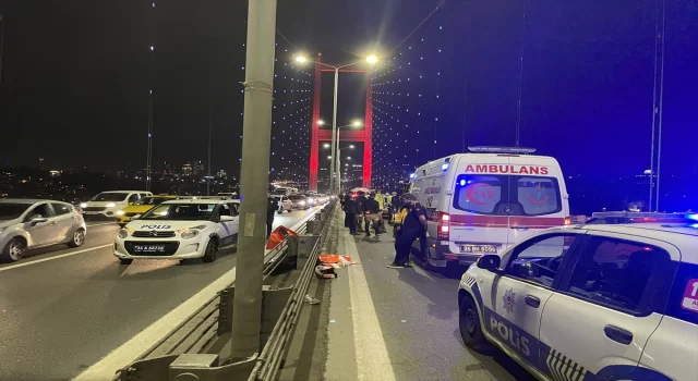 15 Temmuz Şehitler Köprüsü’nde bariyerlere çarpan motosikletteki bir kişi öldü