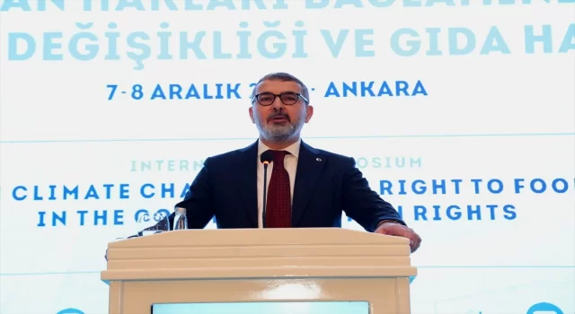 TİHEK Başkanı Kılıç, İklim Değişikliği ve Gıda Hakkı sempozyumunda konuştu: